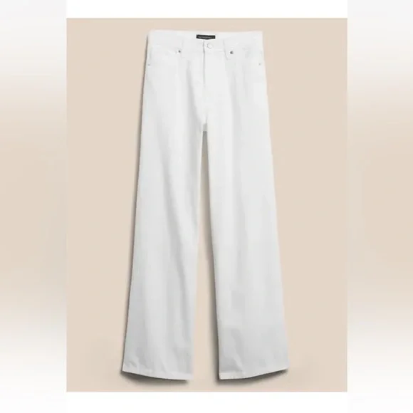 Banana Republic Pure White Wide-Leg jean - Picture 6 of 10